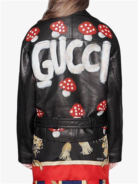 gucci store 7500 on a leather coat|gucci coat price.